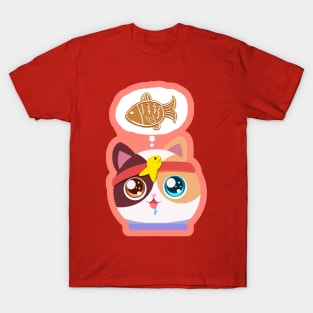 Christmas Super kitty Gingerbread Fish Daydream T-Shirt